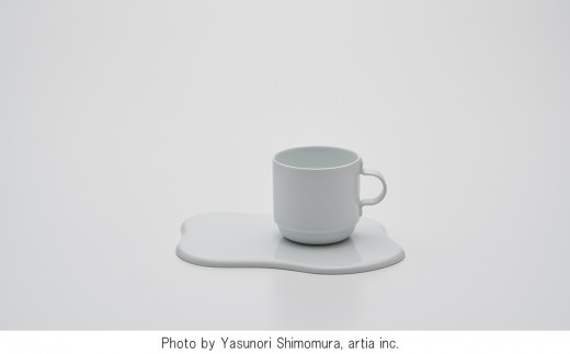 【有田焼】2016/　TAF Mug & Tray（White）2客セット